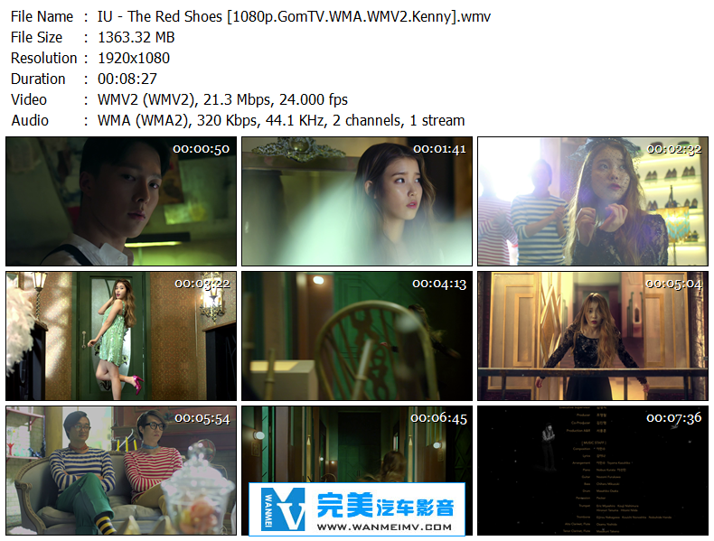 韩国高清MV下载-IU - The Red Shoes GomTV/1080P/WMV/1.33G/百度(1)