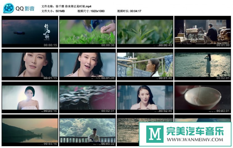 华语高清MV下载-徐千雅 你来得正是时候 官方版[百度网盘/MP4/520M](1)